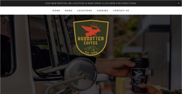 Huxdotter Coffee in North Bend, WA - screen capture