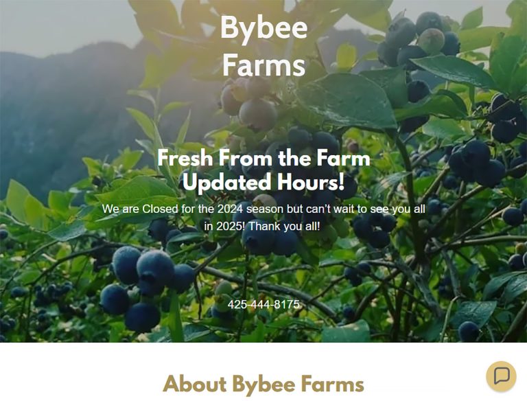 Bybee Farms screen capture - North Bend, WA Bybee Farms screen capture - North Bend, WA