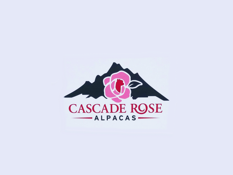 Cascade Rose Alpaca Farm logo - Carnation, Washington