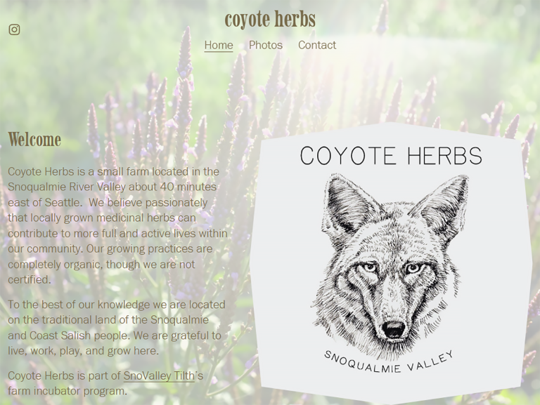Coyote Herbs - Snoqualmie Valley, Washington