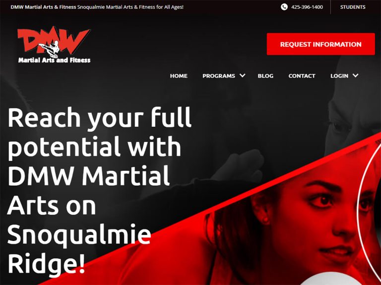 DMW Martial Arts in Snoqualmie WA - screen capture