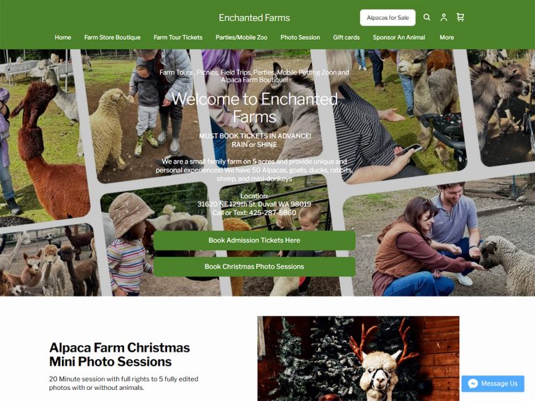 Enchanted Farms screen capture - Duvall, WA