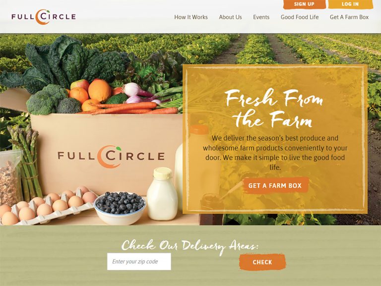 Full Circle Farm screen - Seattle, WA