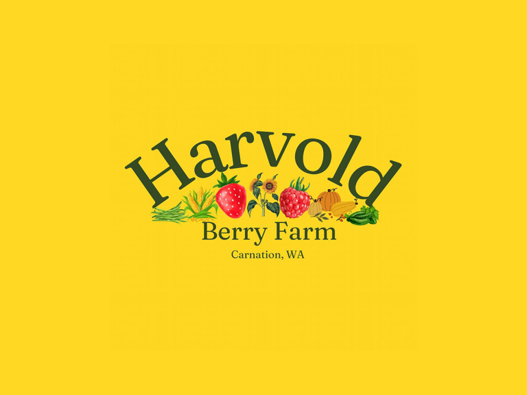 Harvold Berry Farm logo - Carnation, Washington