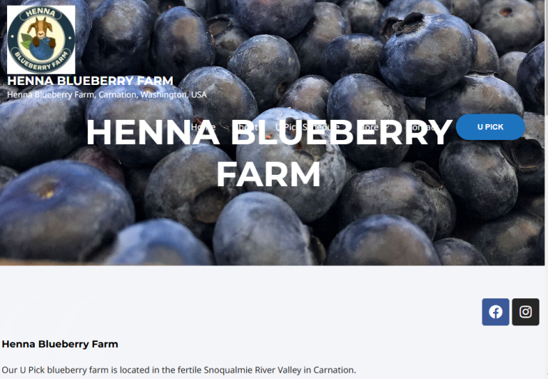 Henna Blueberry Farm - Carnation, WA