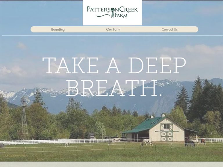 Patterson Creek Farm screen - Fall City, WA