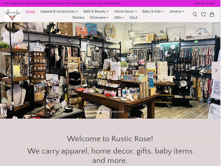 Rustic Rose screen capture - Duvall Washington