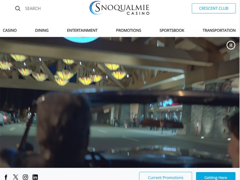 Snoqualmie Casino screen capture