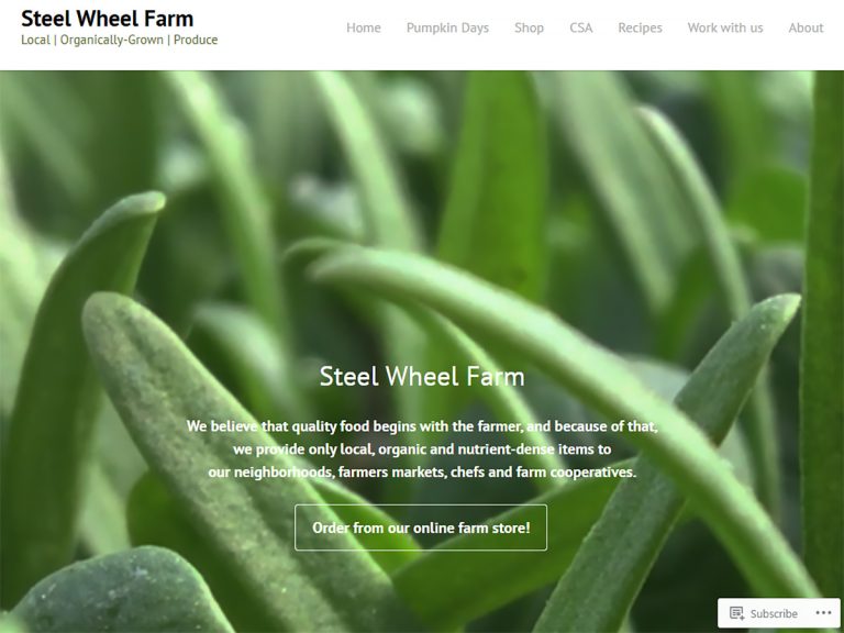 Steel Wheel Farm screen - Fall City WA