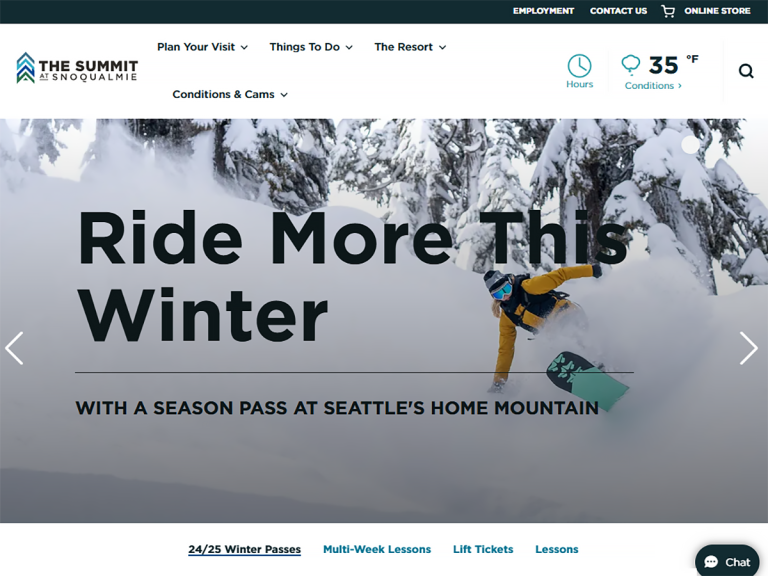 The Summit at Snoqualmie screenshot - Snoqualmie Pass Washington