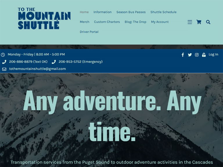 To The Mountain Shuttle - Serving Snoqualmie Valley