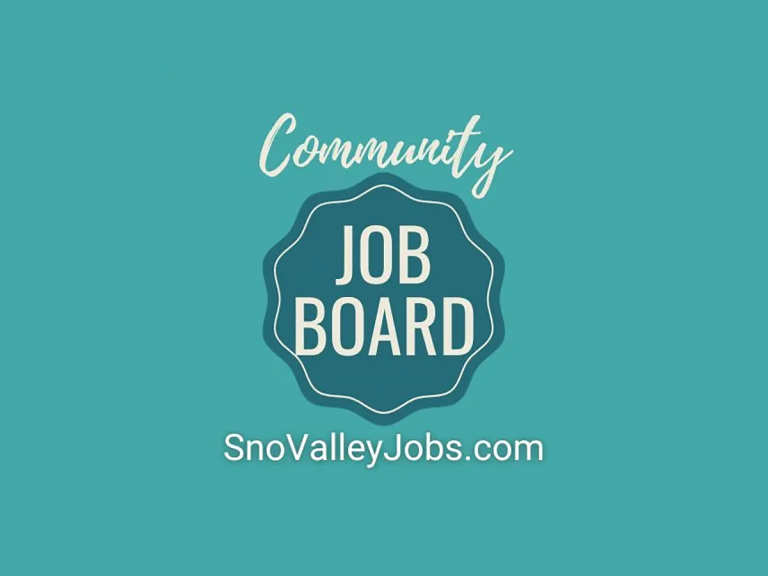 SnoValley Job Board logo - Snoqualmie Valley, Washington