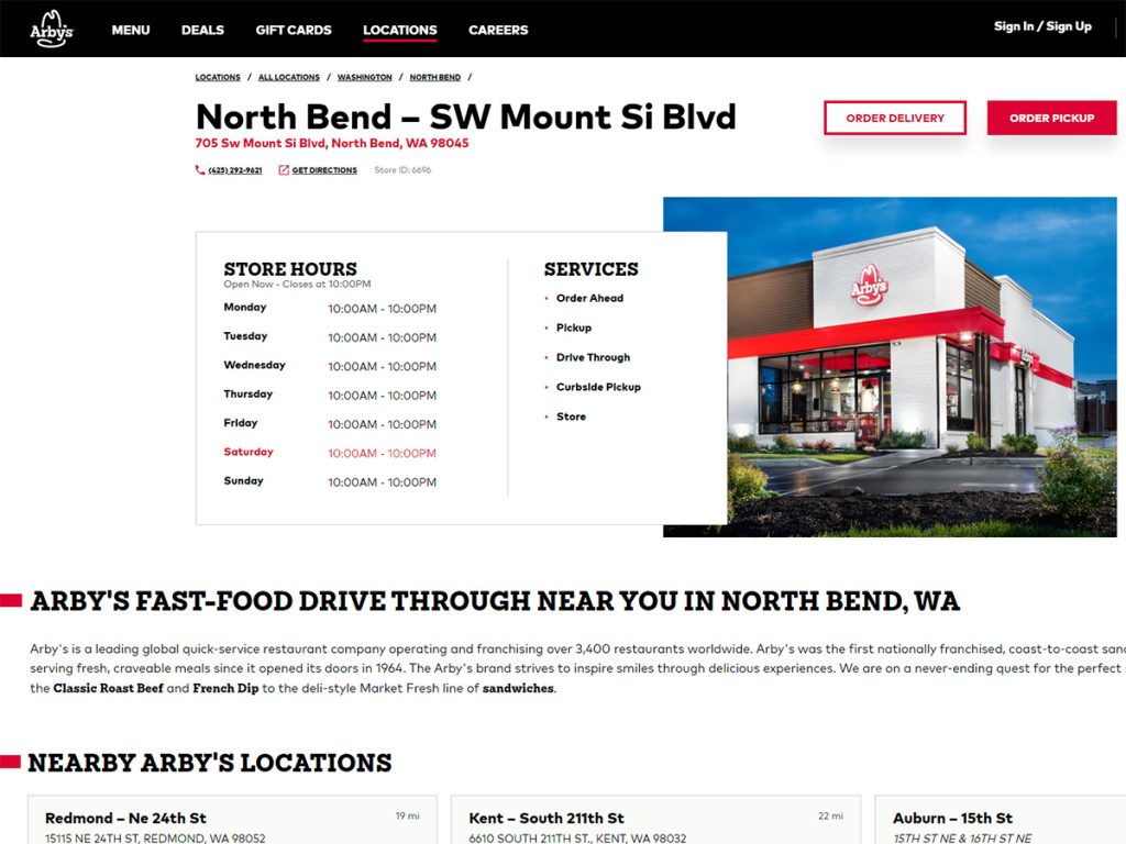 arbys north bend wa screenshot 1200x900 1 1024x768