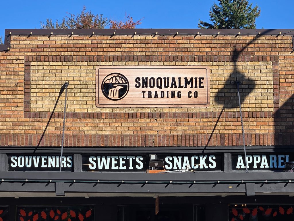 Snoqualmie Trading Company building signage