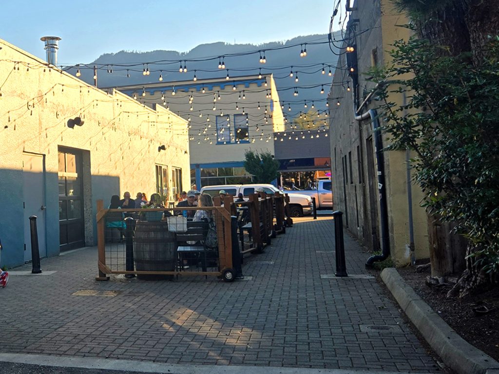 Volition Brewing Co. North Bend WA - outdoor seating area