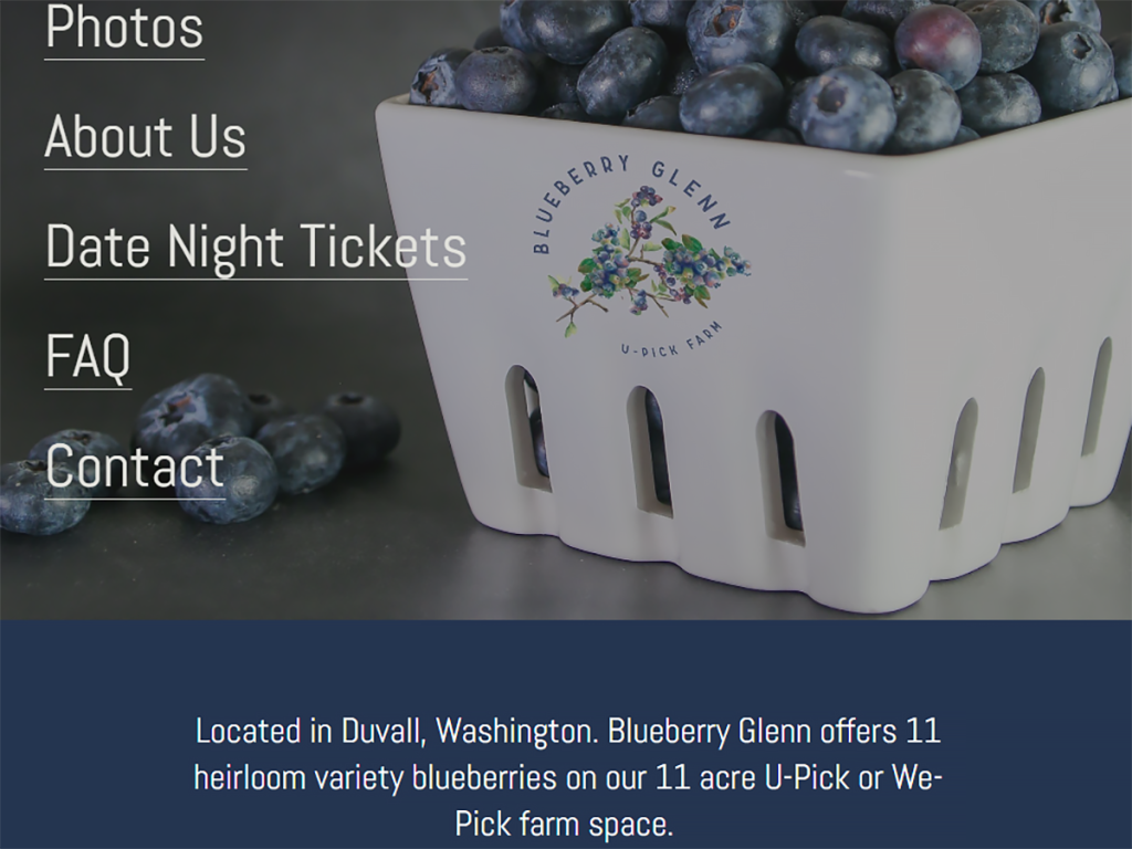 Blueberry Glenn screen capture - Duvall, Washington