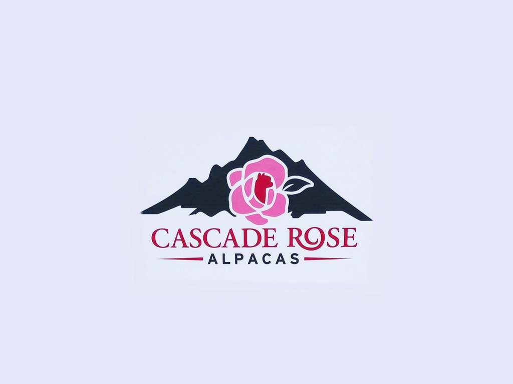 Cascade Rose Alpaca Farm logo - Carnation, Washington