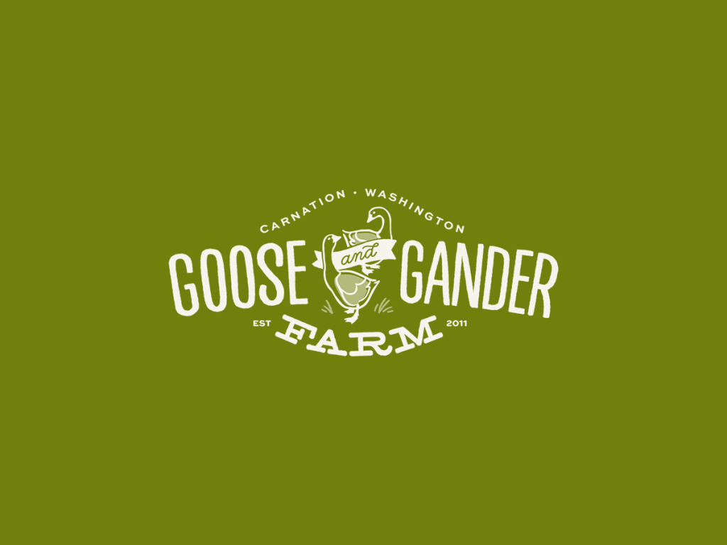 Goose and Gander Farm logo - Carnation, Washington