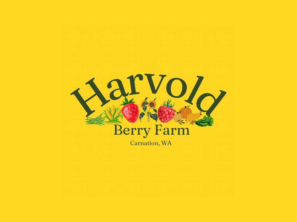 Harvold Berry Farm logo - Carnation, Washington