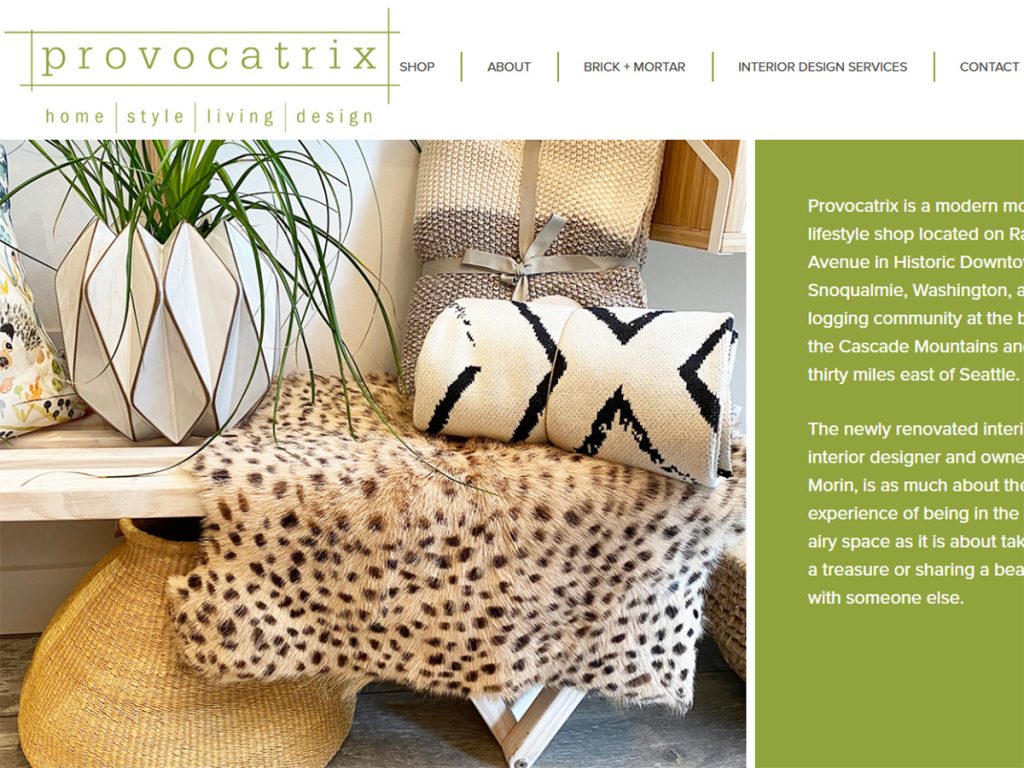 Provocatrix store in Snoqualmie - screen capture Provocatrix store in Snoqualmie - screen capture