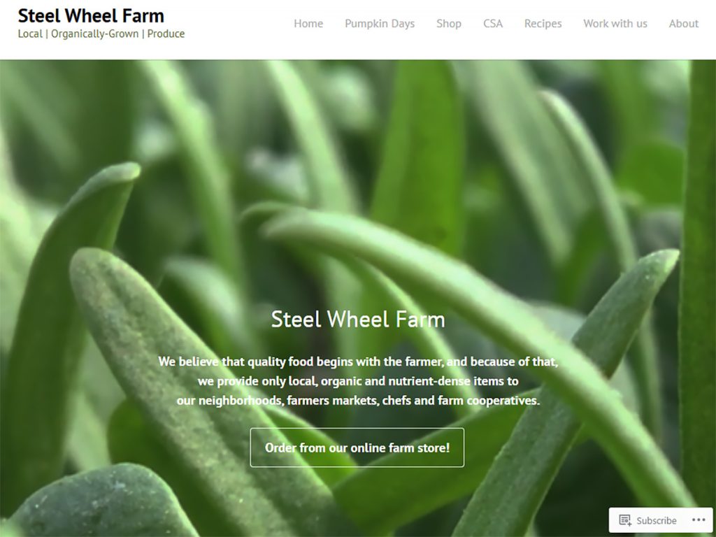 Steel Wheel Farm screen - Fall City WA