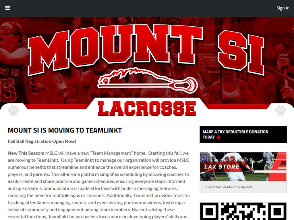 Mount Si Lacrosse Club - Snoqualmie, WA